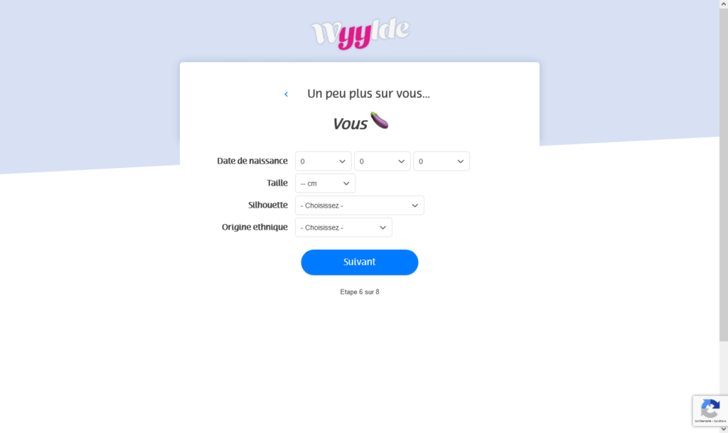 Inscription Wyylde 6 : En savoir plus sur vous