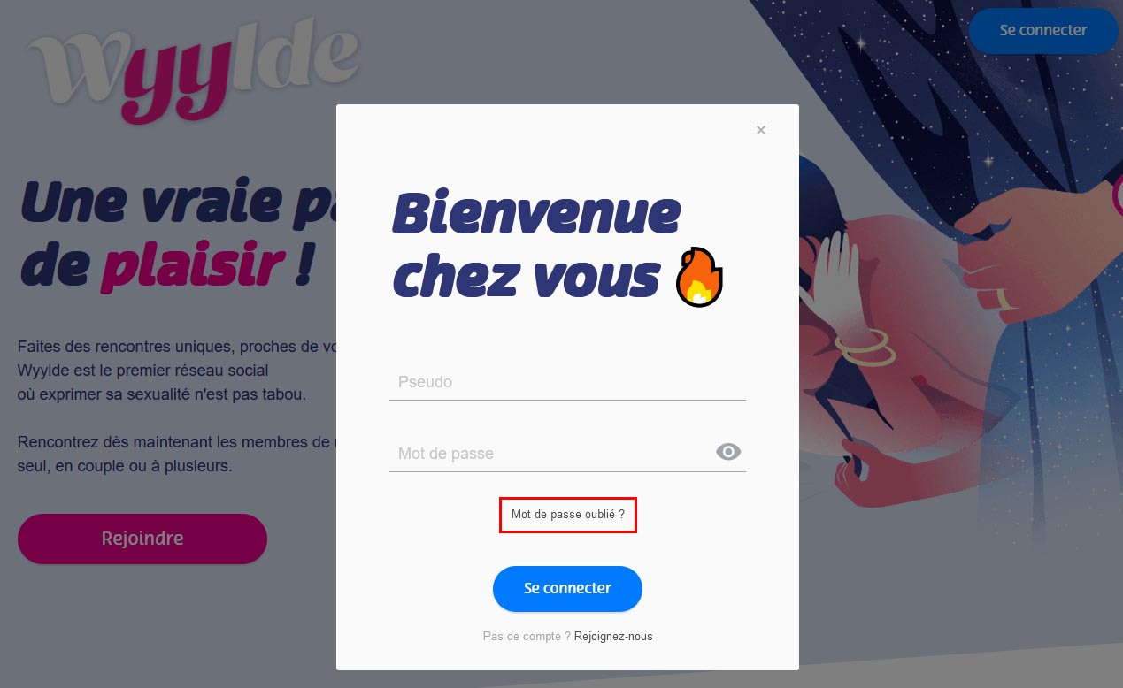 1 - Mot de passe oublié