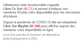 encart wyylde lsw explication
