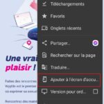 ajout accueil wyylde android