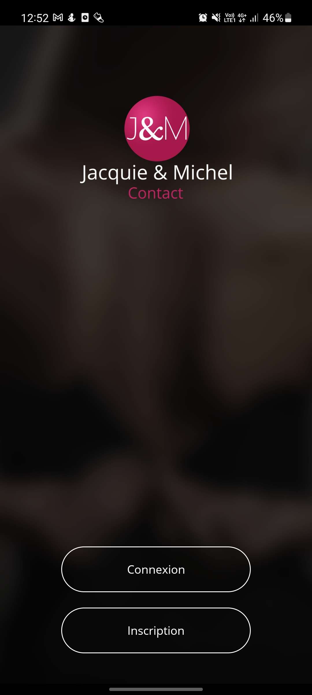 Application J&M contact connexion
