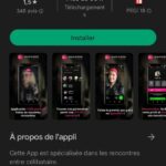 Application Google Play J&M contact