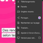 Mettre sur l'écn d'acceuil Android J&M contact