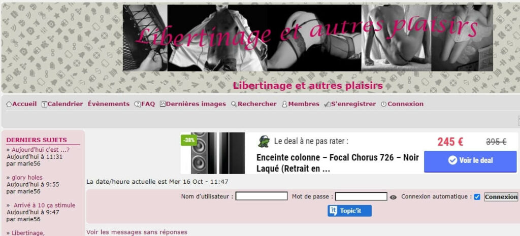 screen forum libertinage et autres plaisirs
