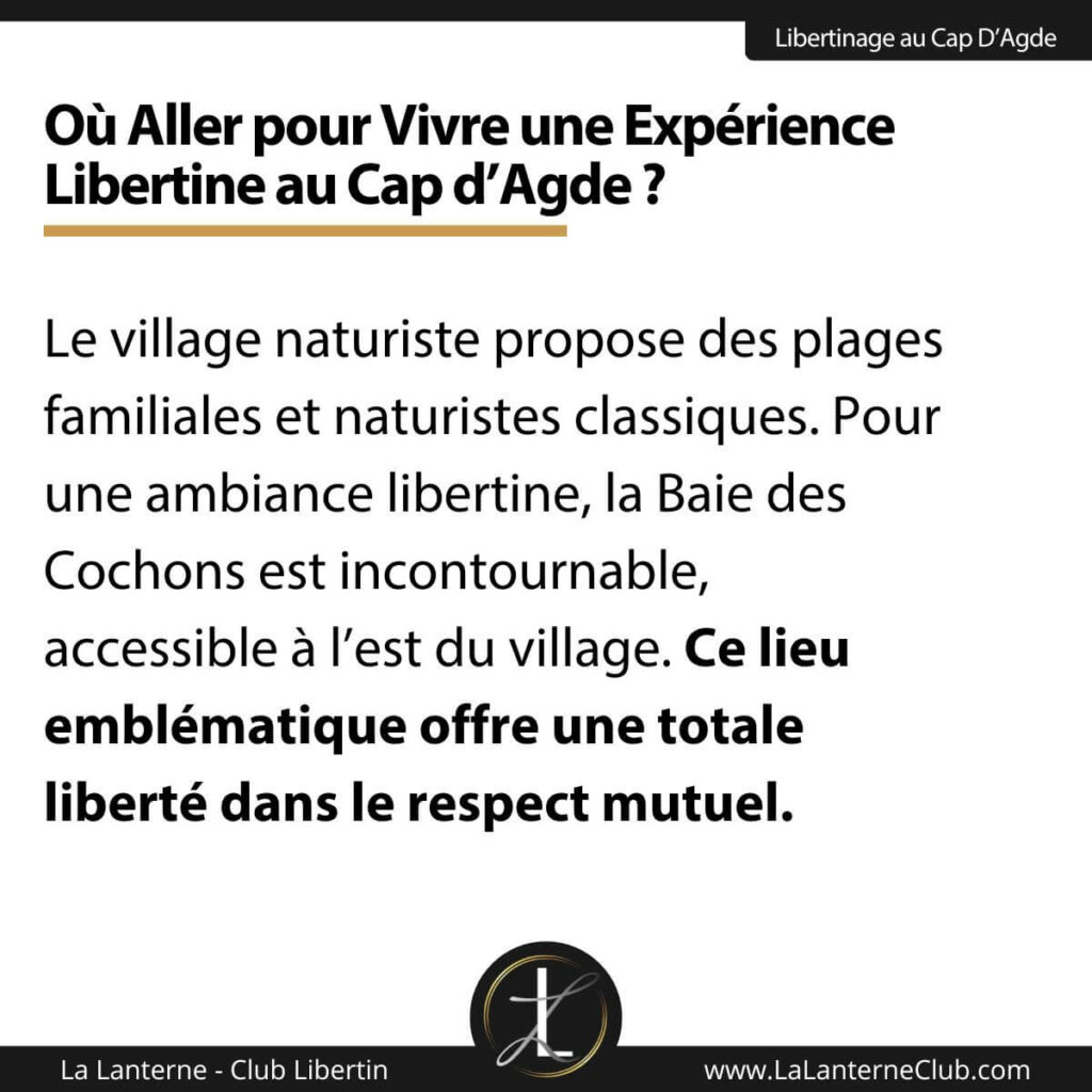 lieu libertin cap agde