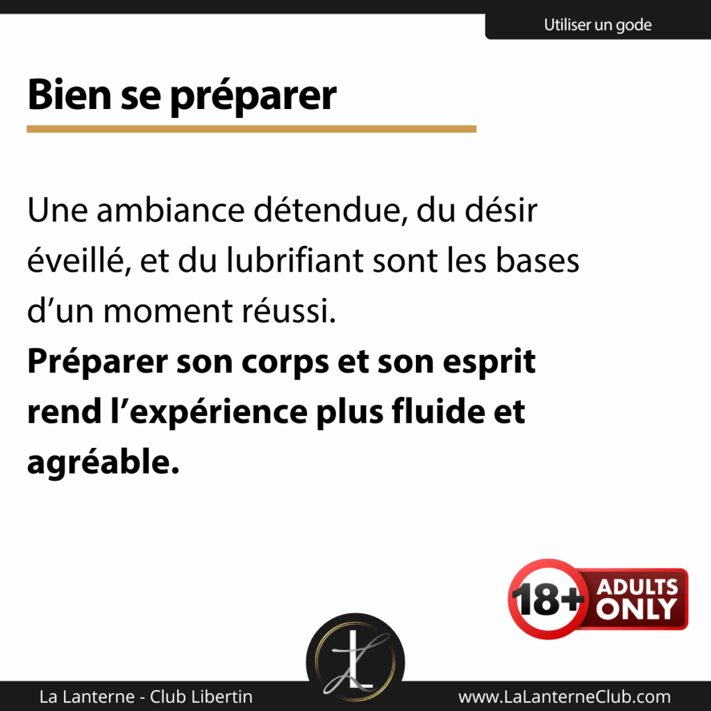 bien se preparer utilisation gode