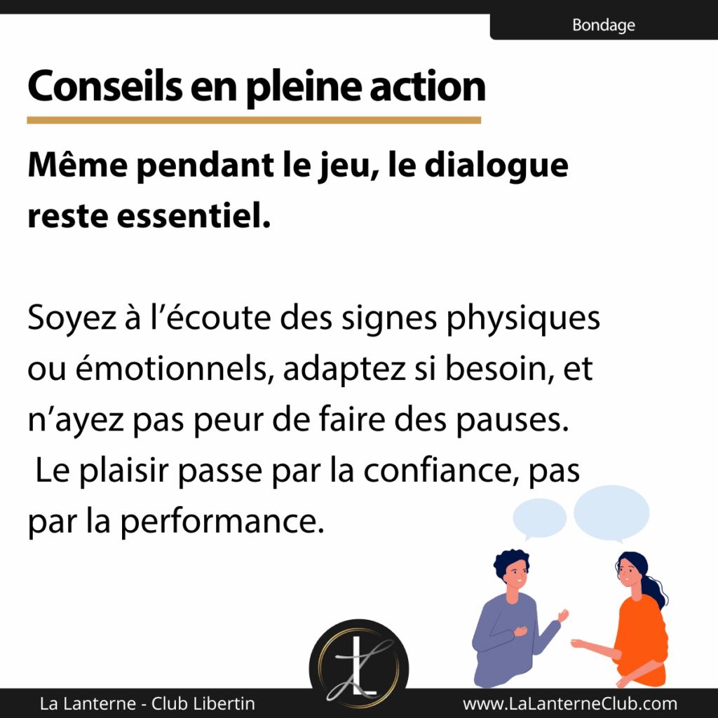 conseils seance bondage en action