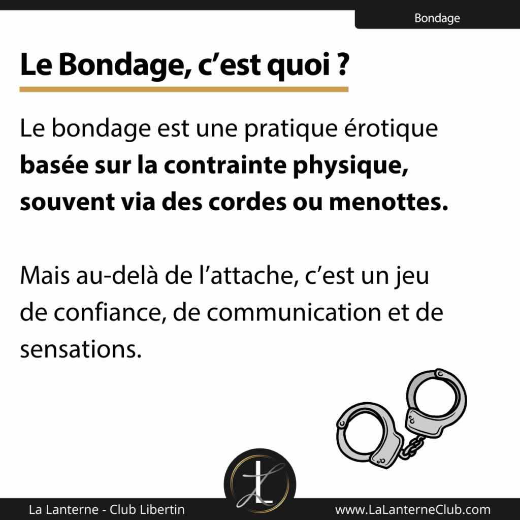 definition bondage pratique erotique
