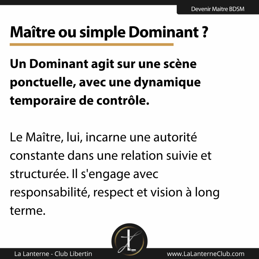 difference maitre dominant bdsm