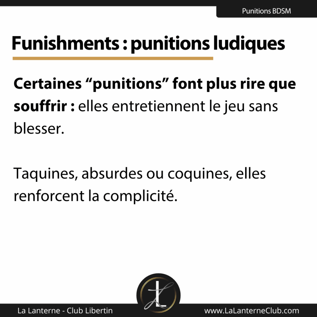 funishments punitions ludiques bdsm