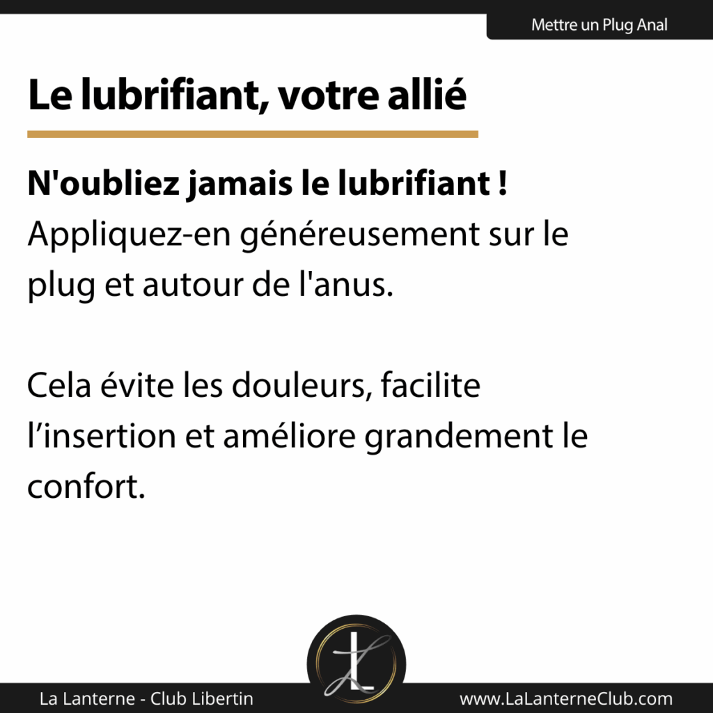 lubrifiant pour plug anal