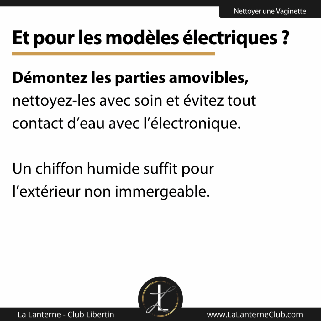 nettoyage vaginette electrique precautions