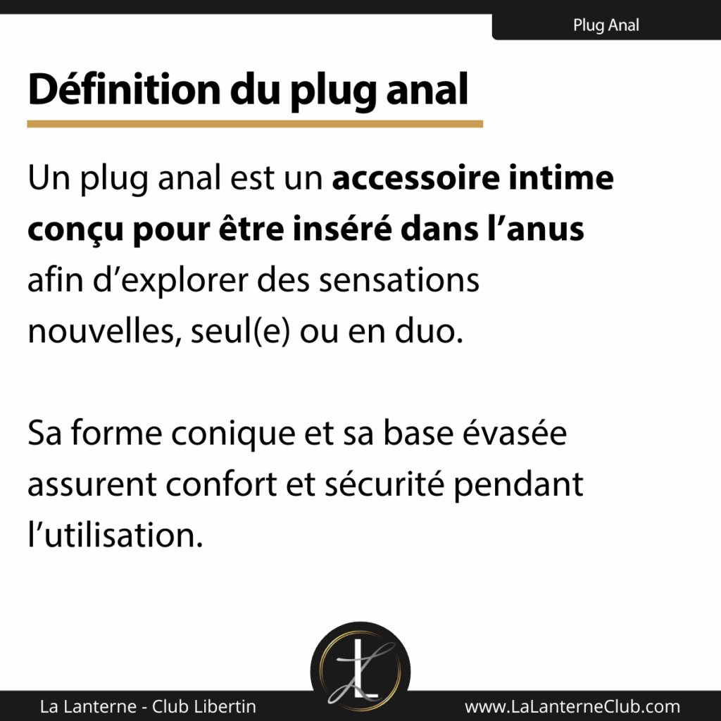 plug anal definition usage