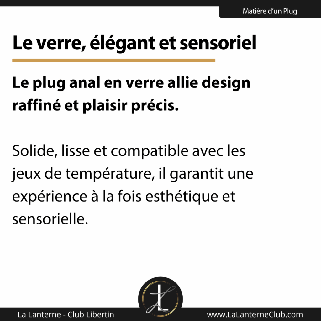 plug anal verre esthetique