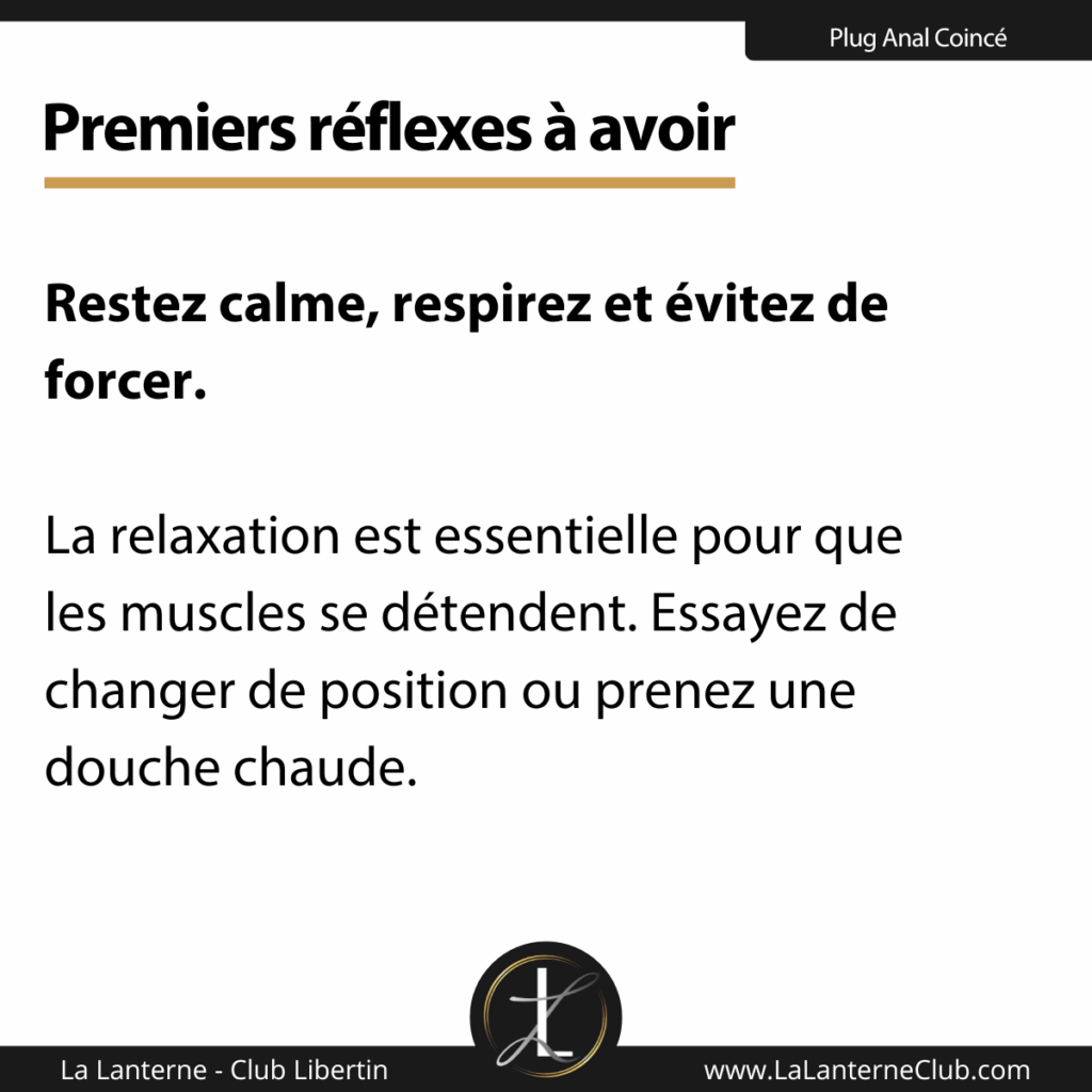 premiers reflexes plug bloque