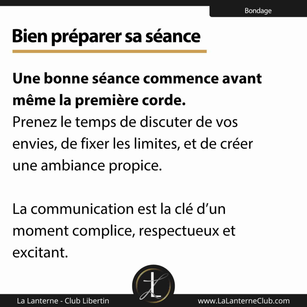 preparation seance bondage consentement